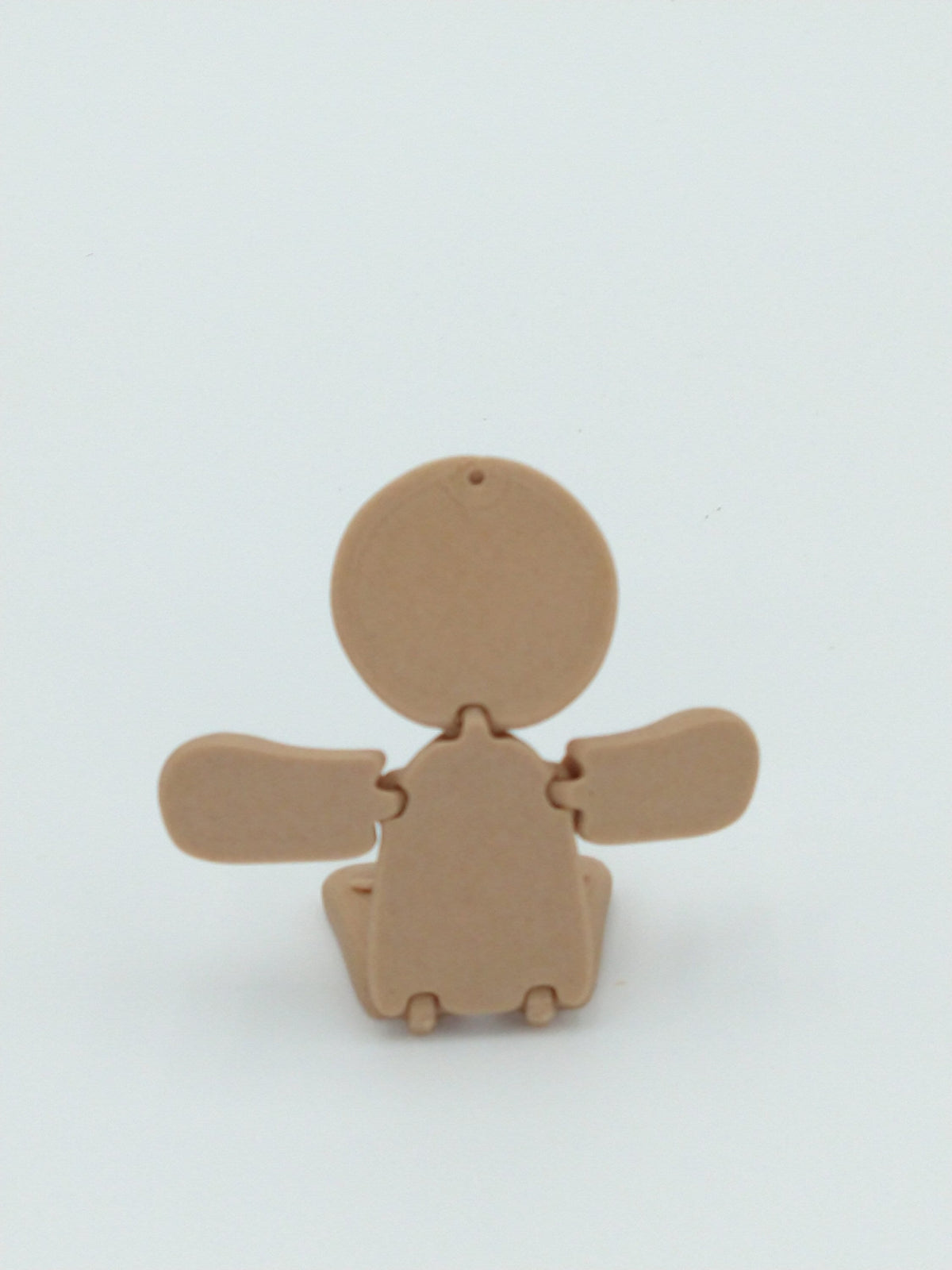 Gingerbread Man Articulated Figure Ornament 4" Wood PLA 3D Printed Flexi Factory
