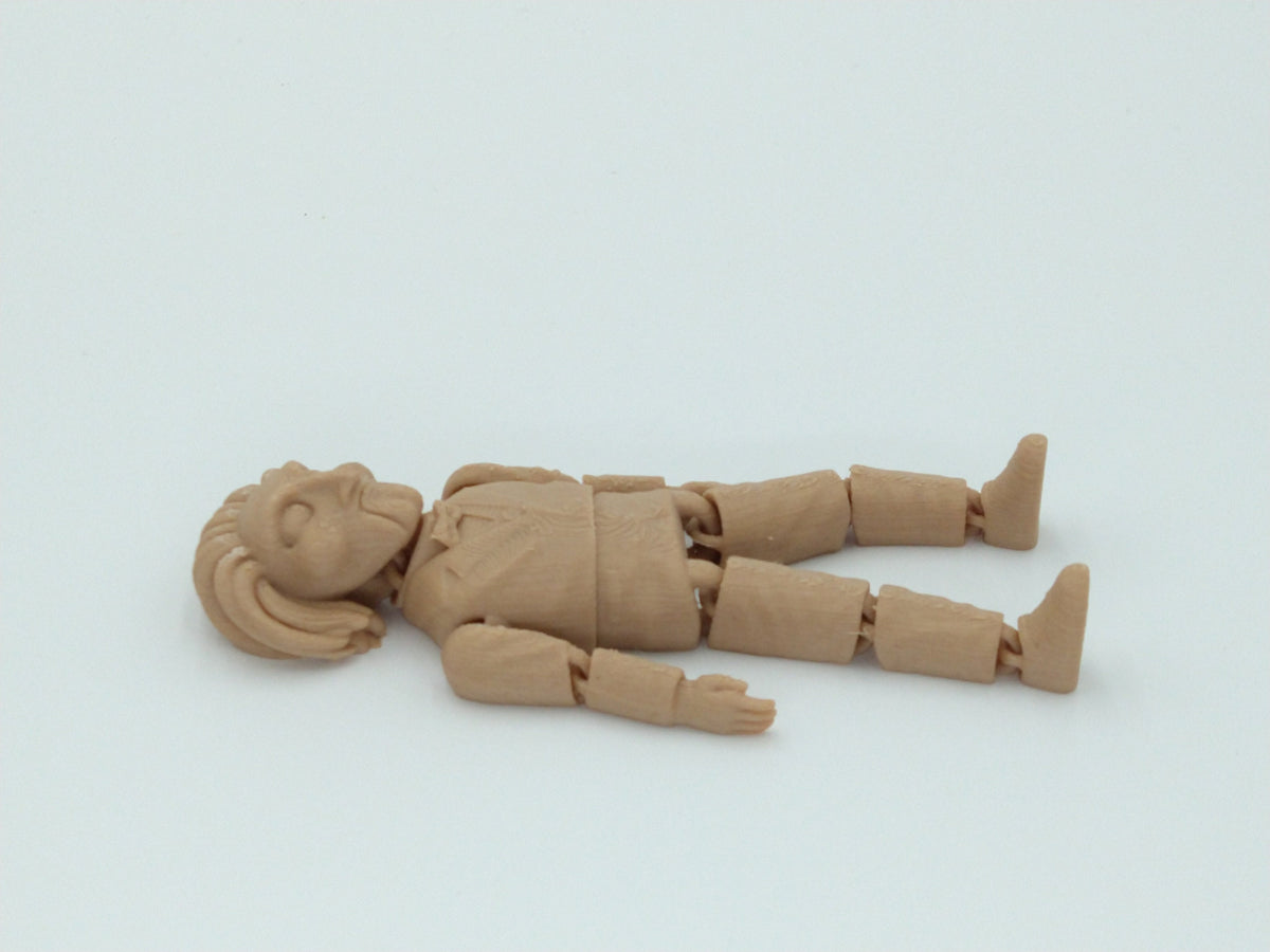 JIGSAW from Saw Figure Articulated Flexi Wood PLA 5" 3D Printed Figure