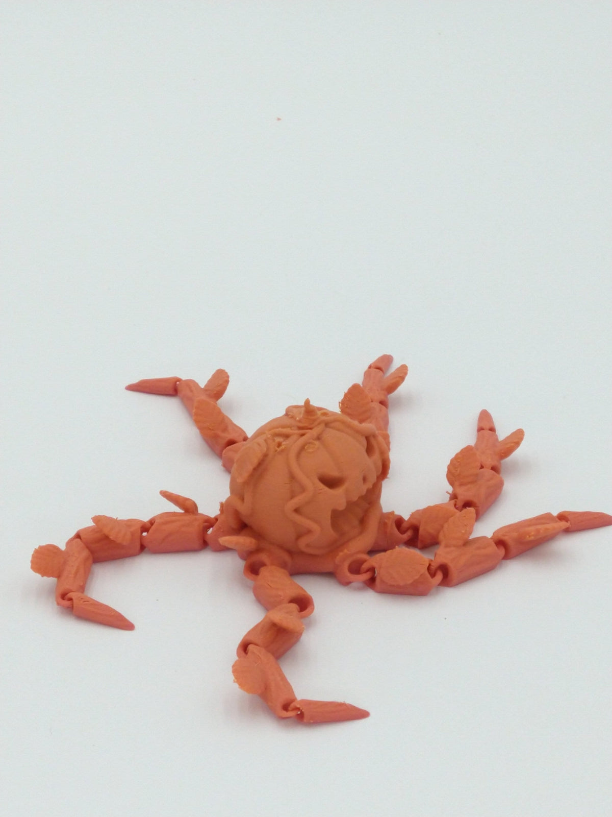 ATTACK O'LANTERN PUMPKIN Figure Articulated Flexi Rainbow Colors 7" 3D Printed
