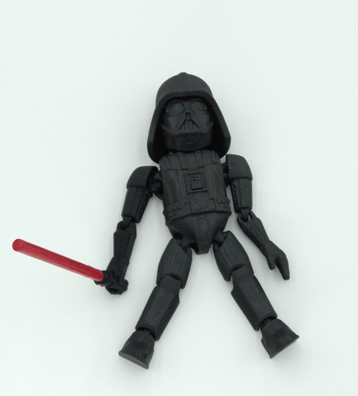 Star Wars DARTH VADER W/Red Lightsaber Articulated Flexi Figure 6" 3D Printed