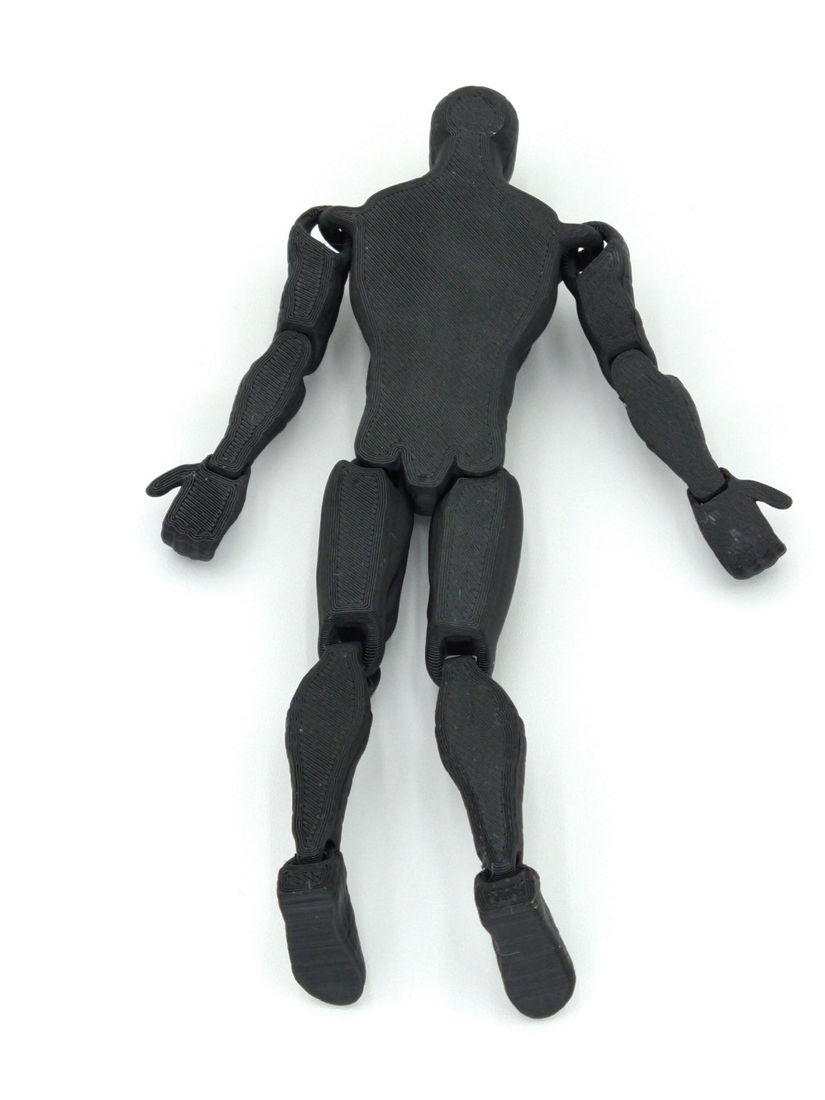BLACK SPIDERMAN Figure Articulated Flexi 6" 3D Printed Figure