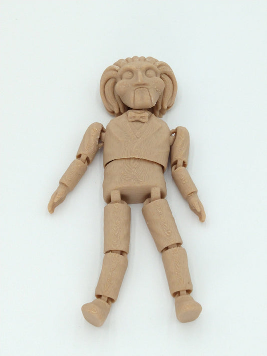 JIGSAW from Saw Figure Articulated Flexi Wood PLA 5" 3D Printed Figure