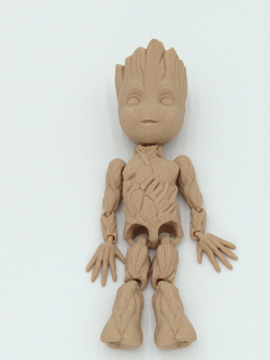 BABY GROOT Figure Articulated Flexi PLA 3D Printed Figure