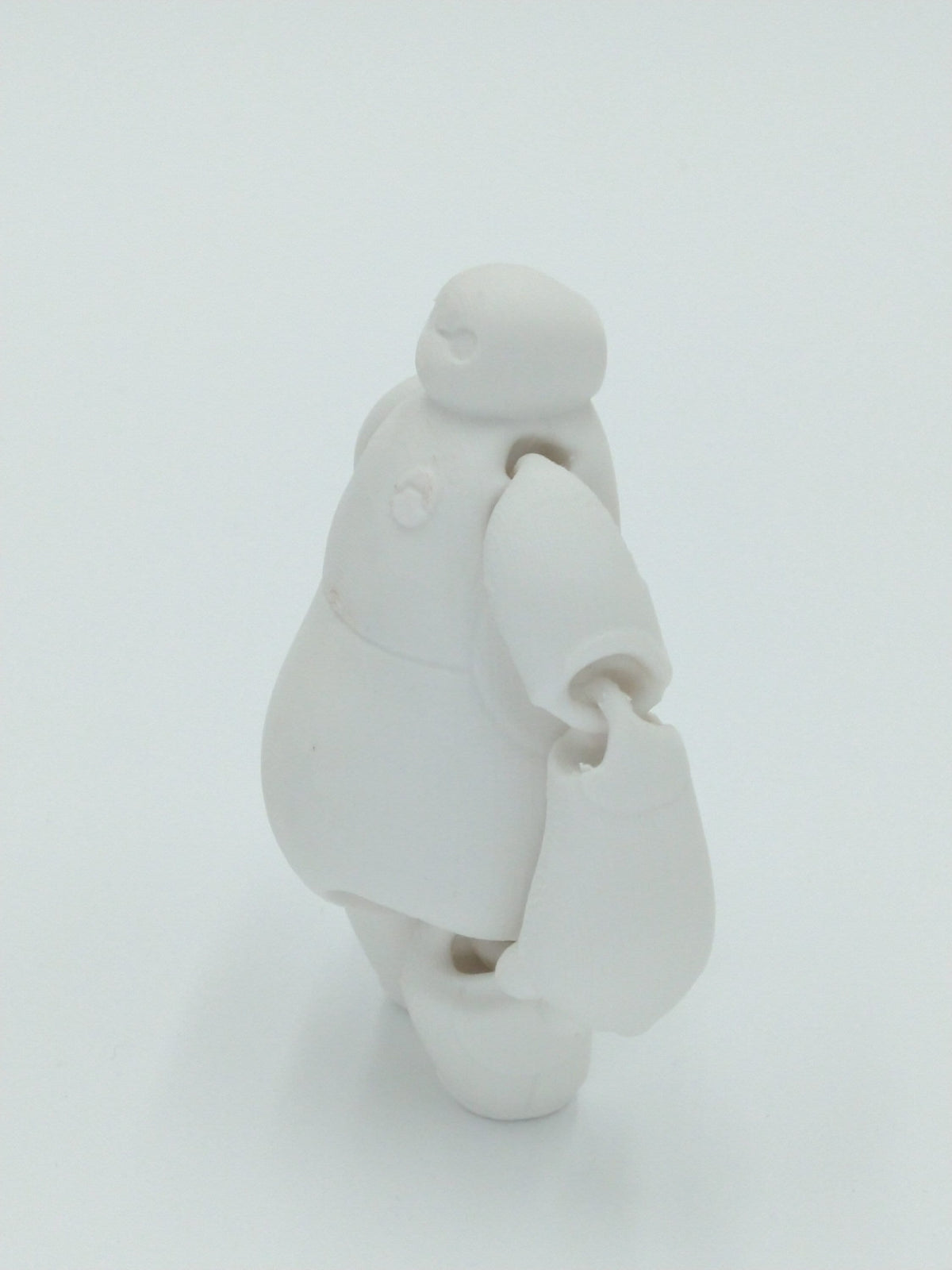 BAYMAX Figure Articulated Flexi White 4" 3D Printed Figure