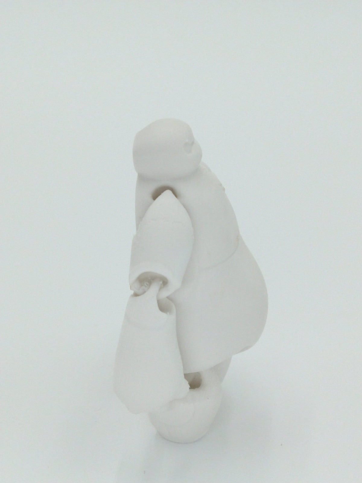 BAYMAX Figure Articulated Flexi White 4" 3D Printed Figure