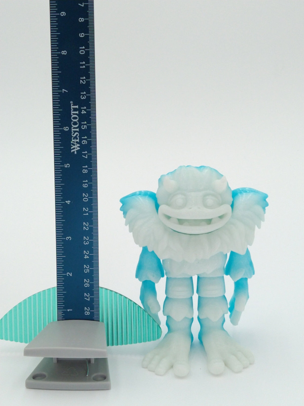 YETI Figure 5" Translucent Winter Rainbow PLA 3D Printed Flexi Factory