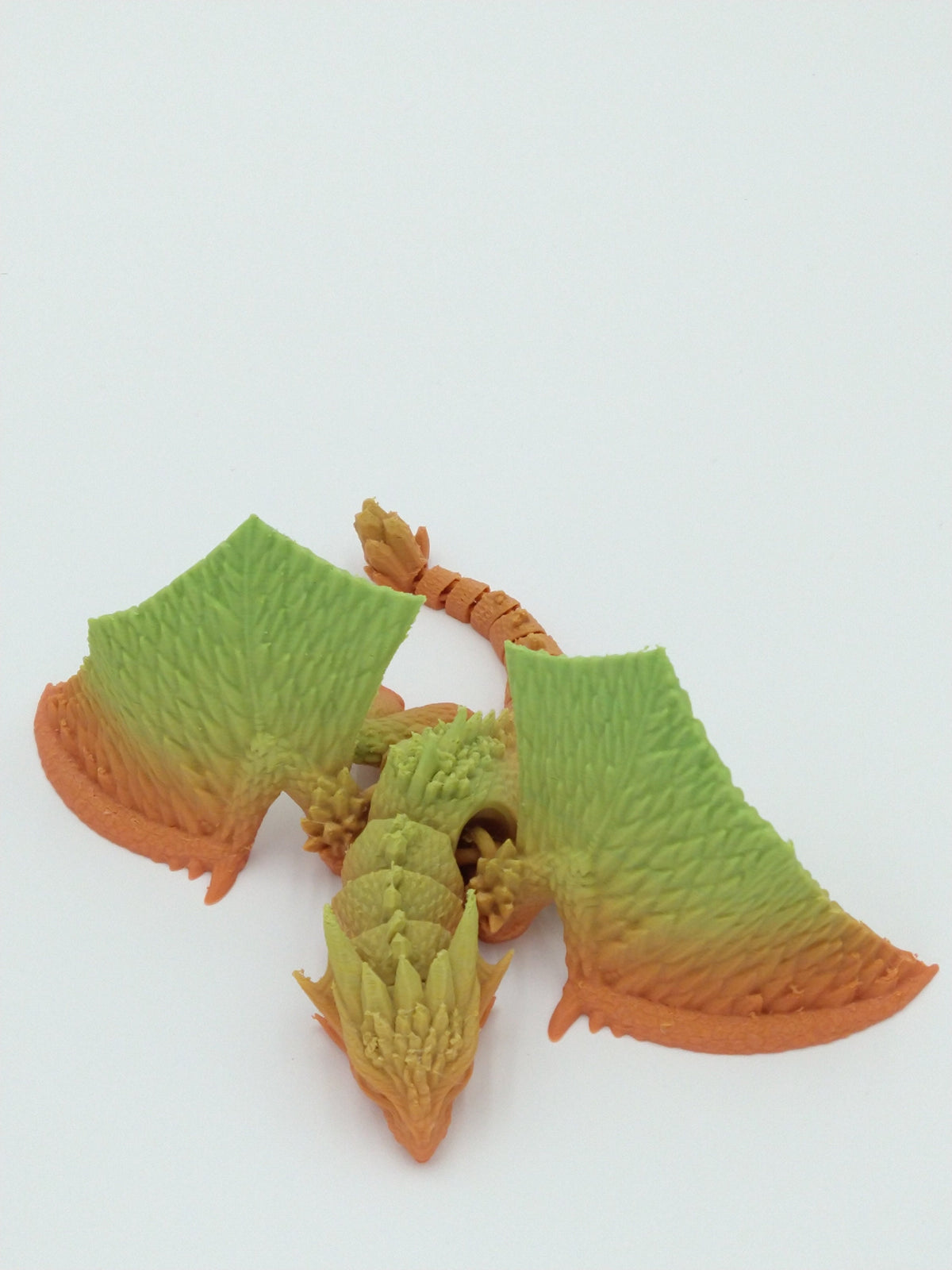 DRAGON WHELP Articulated Flexi Rainbow Colors 7" 3D Printed Figure