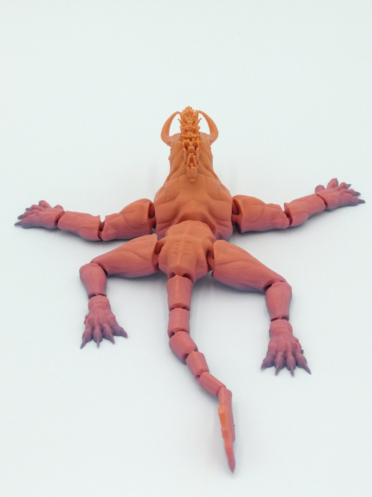 BEHEMOTH Articulated Flexi Rainbow Colors 9" 3D Printed Figure