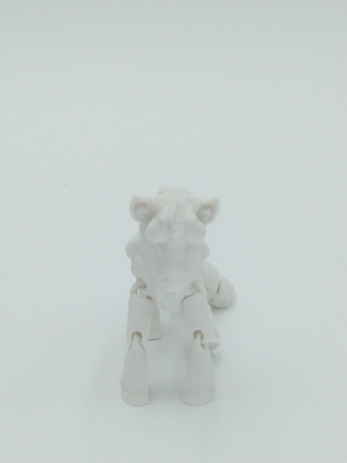 UNICORN Figure Articulated Flexi White 5" 3D Printed Figure