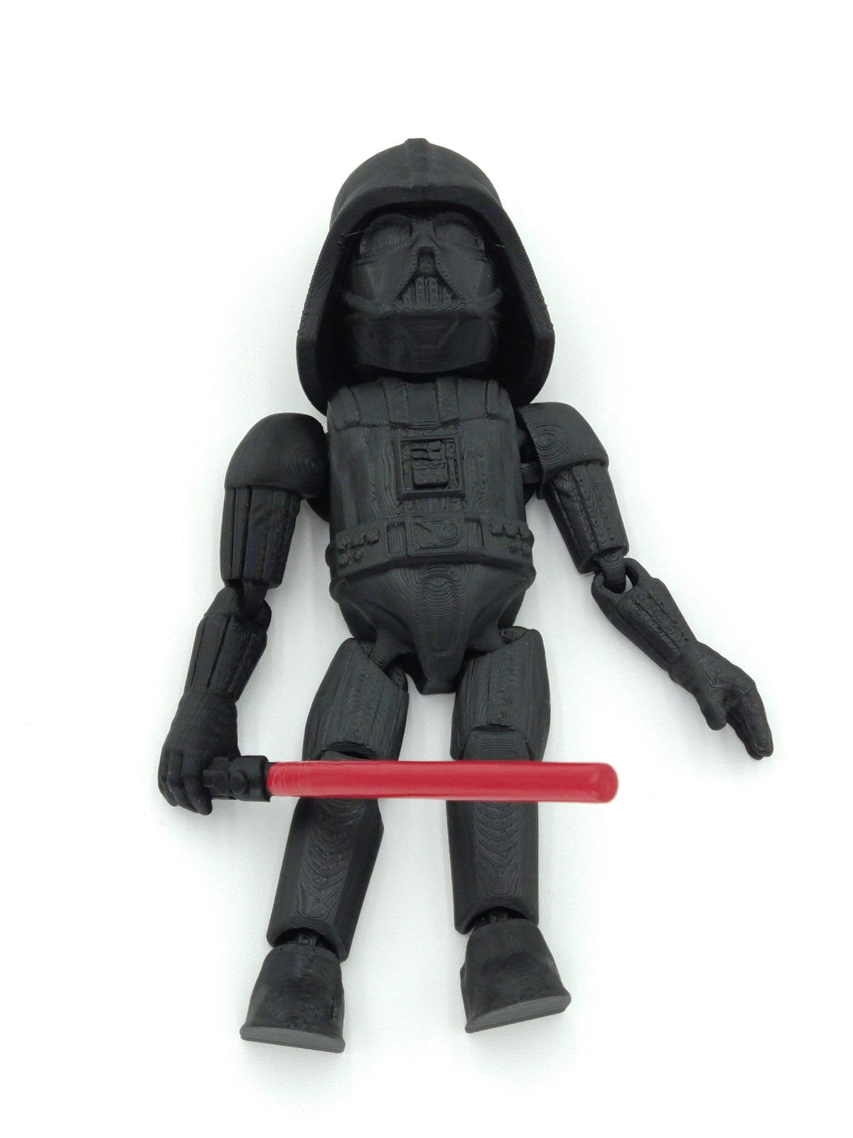 Star Wars DARTH VADER W/Red Lightsaber Articulated Flexi Figure 6" 3D Printed