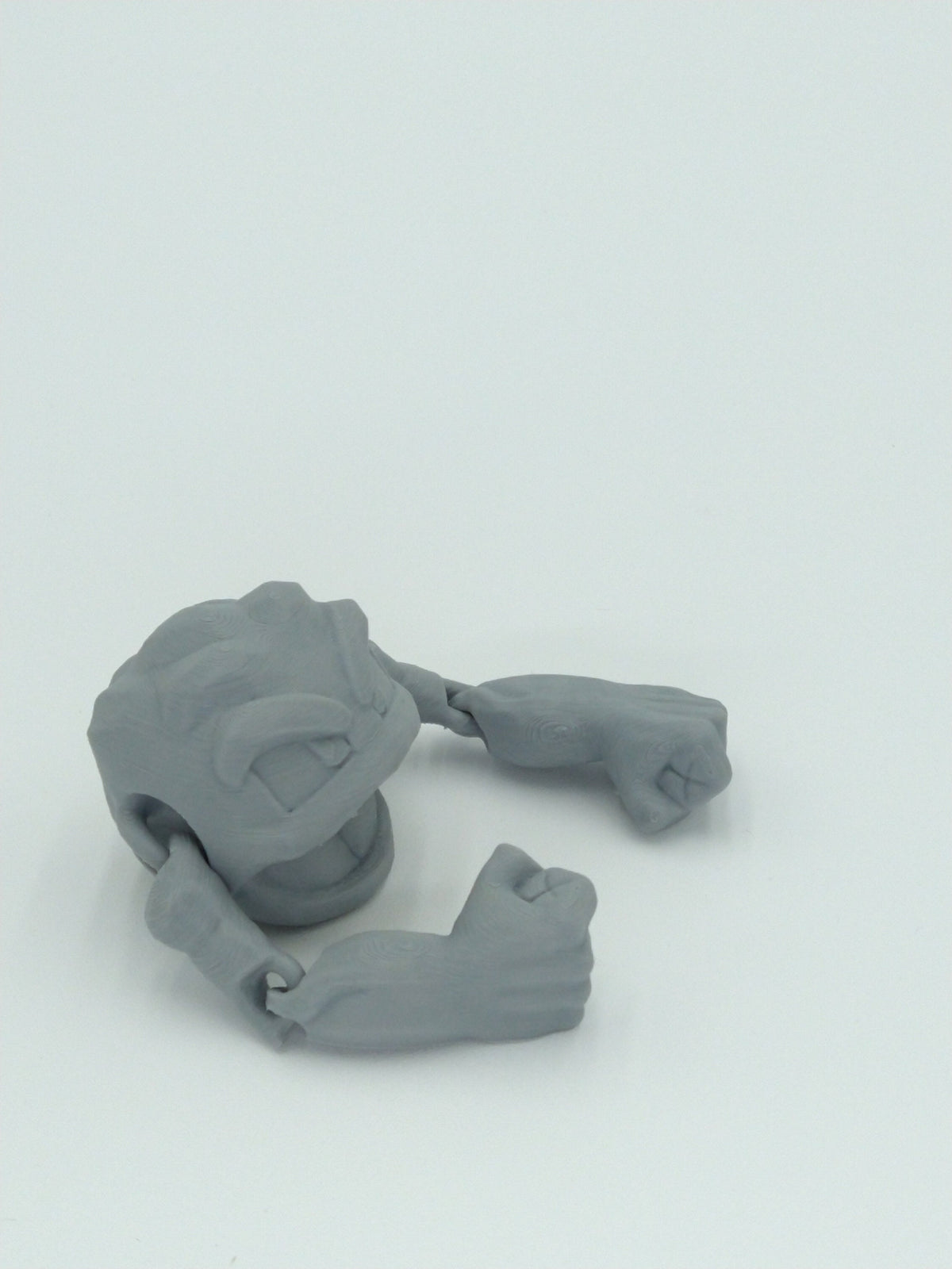 GEODUDE POKEMON Figure Articulated Flexi Gray 3D Printed Figure