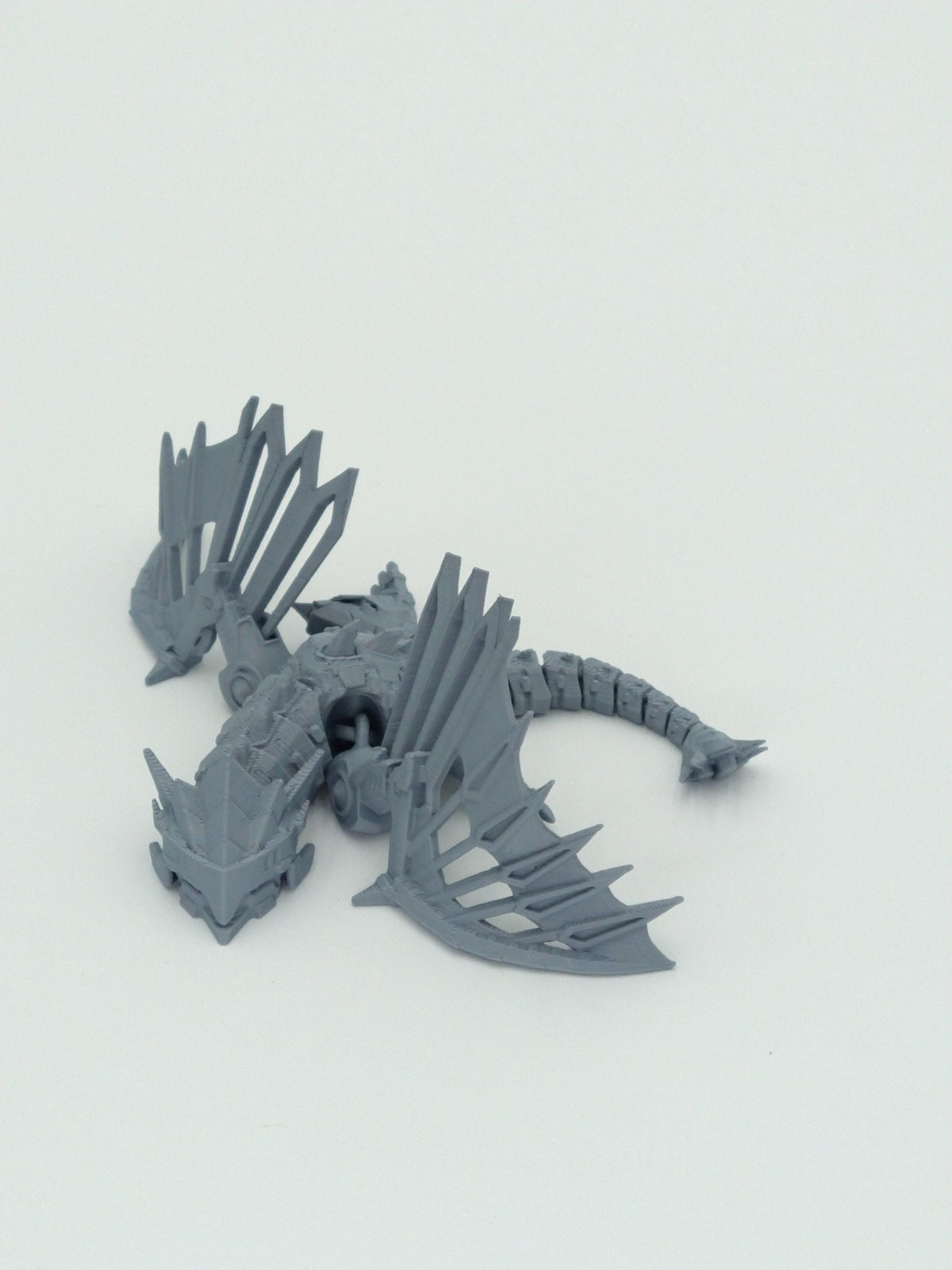 MECHA MECH DRAGON Miniature Tabletop D&D Figure Articulated Flexi 4" 3D Printed