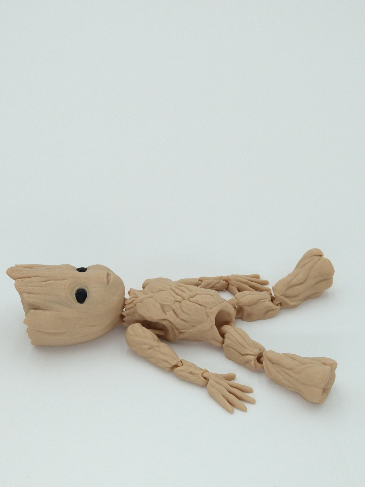 BABY GROOT Figure Articulated Flexi Wood PLA Multi Color 3D Printed Figure