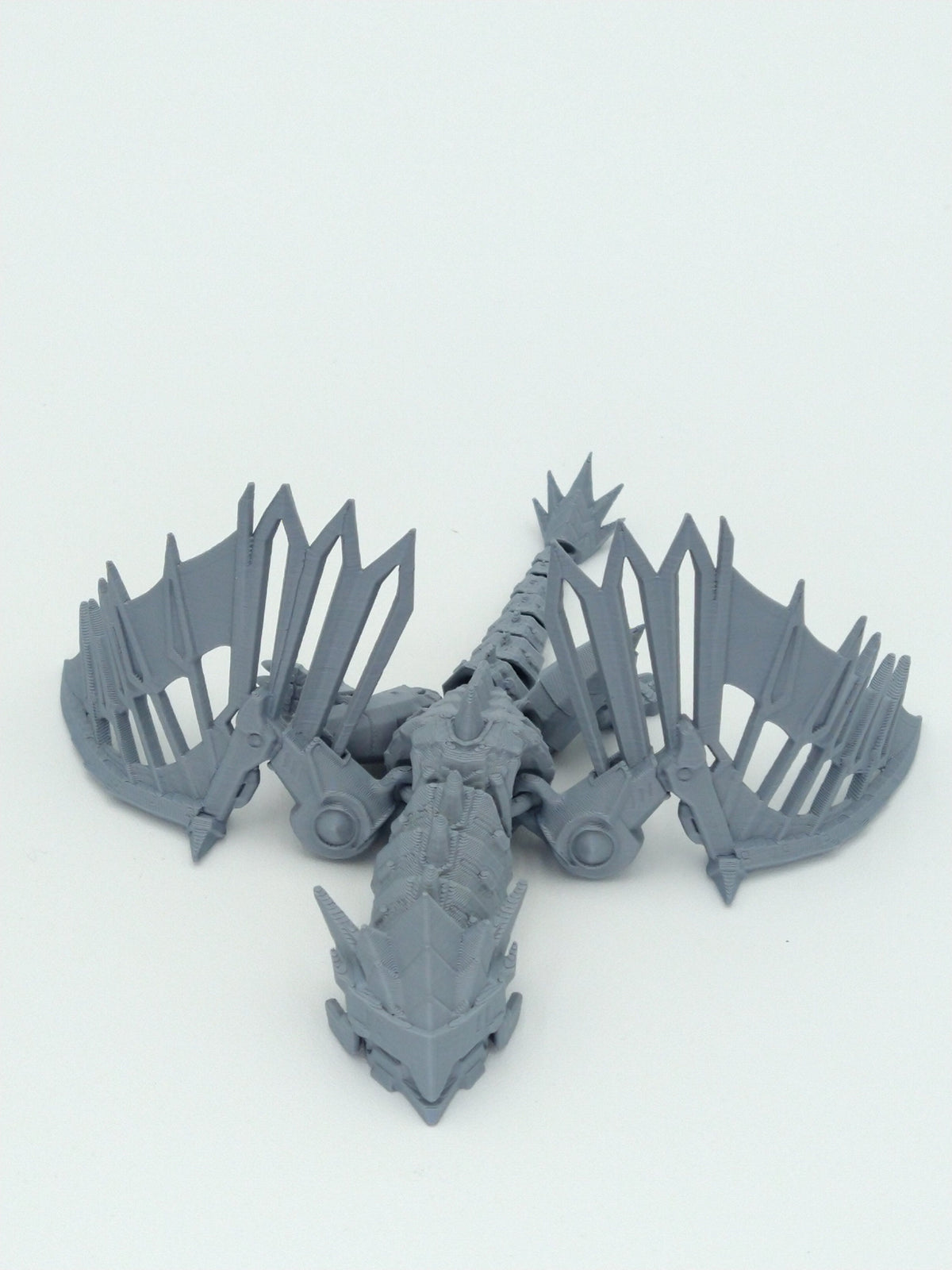 MECHA MECH DRAGON Miniature Tabletop D&D Figure Articulated Flexi 4" 3D Printed