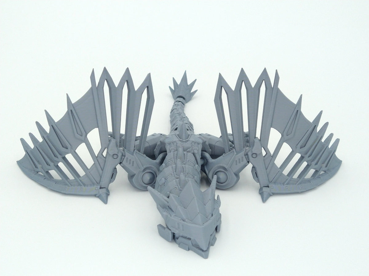MECHA MECH DRAGON Figure Articulated Flexi Figure 8" 3D Printed