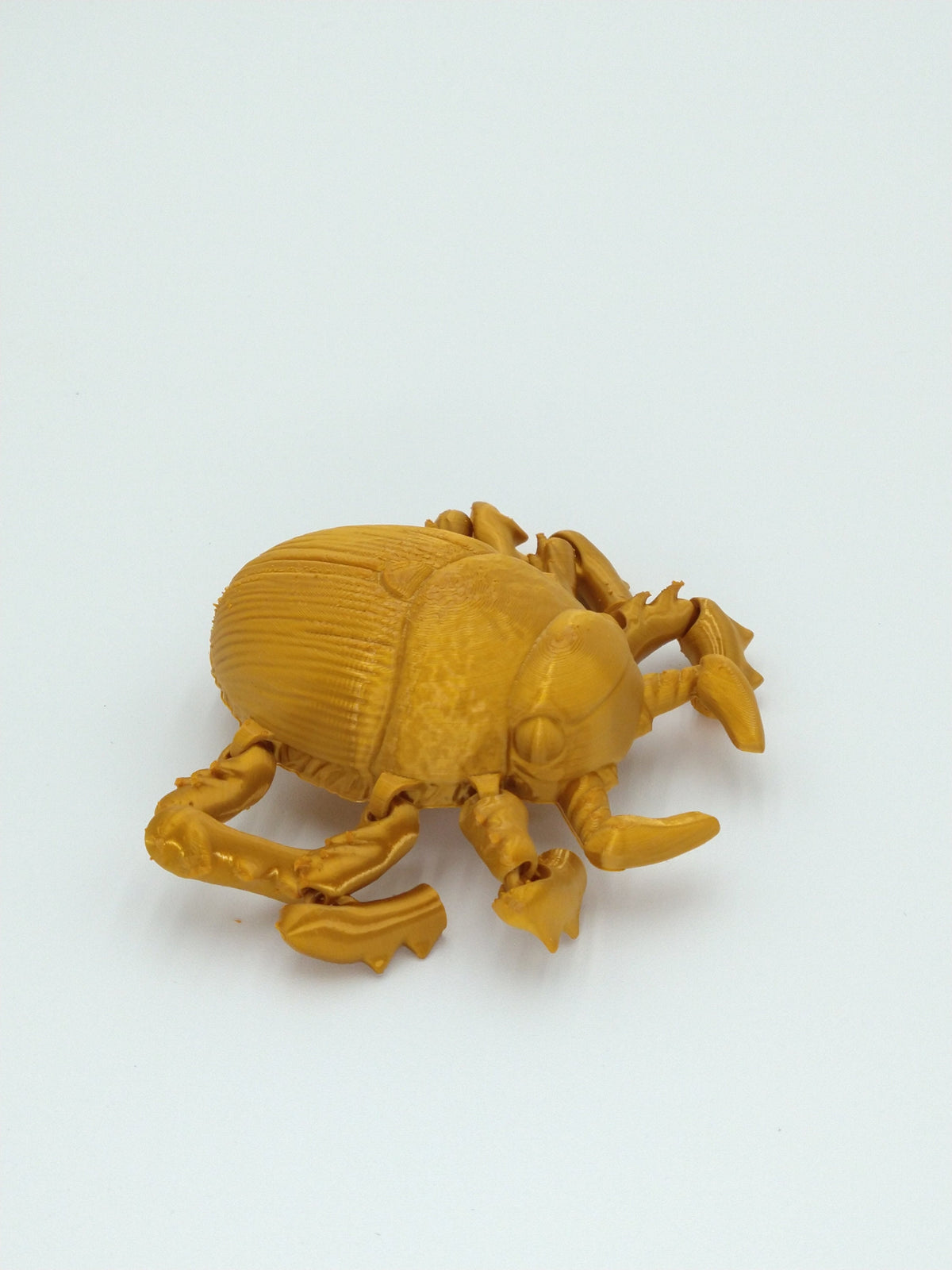 BEETLE Figure Articulated Flexi GOLD 6" 3D Printed Figure