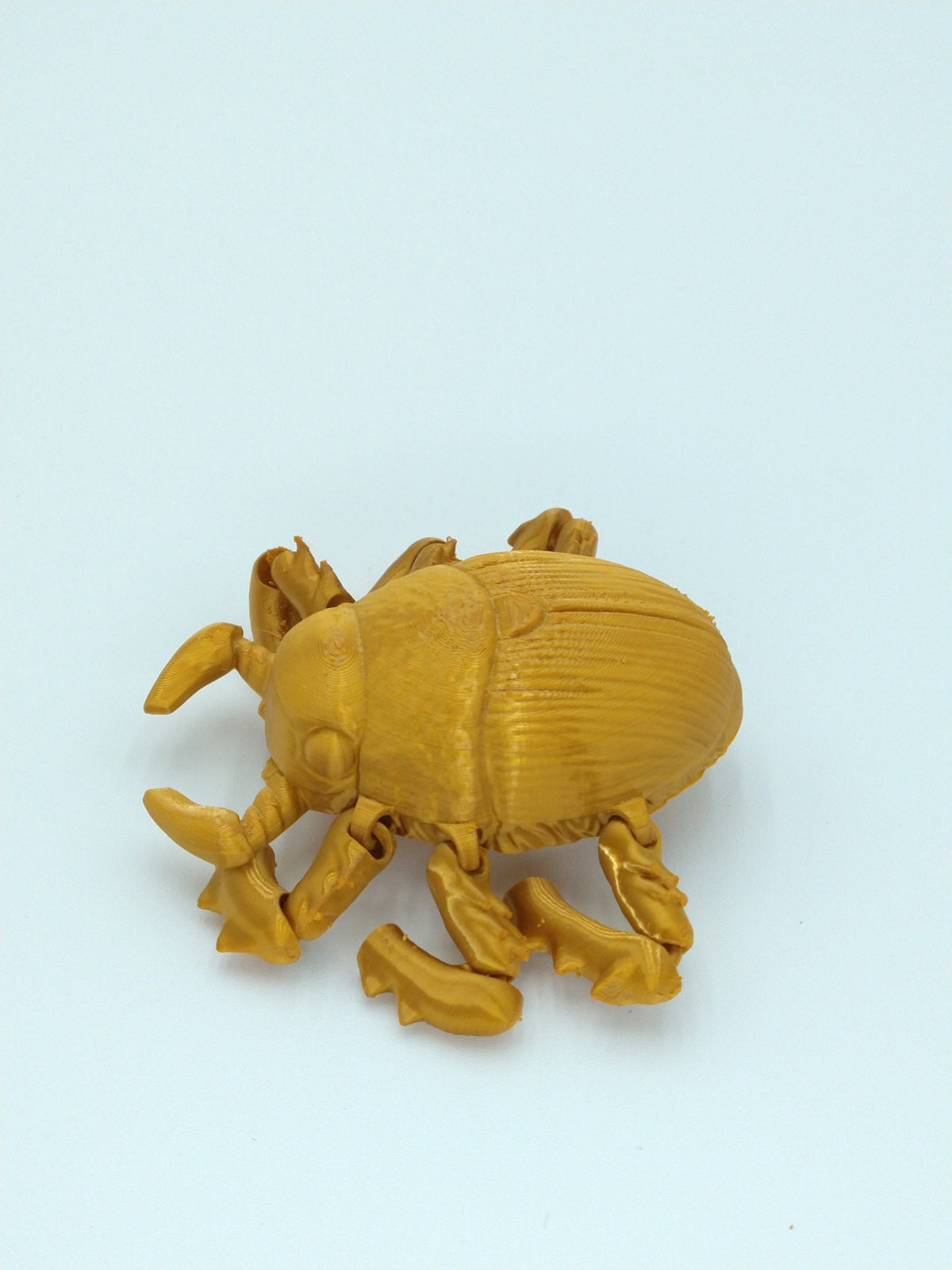 BEETLE Figure Articulated Flexi GOLD 6" 3D Printed Figure