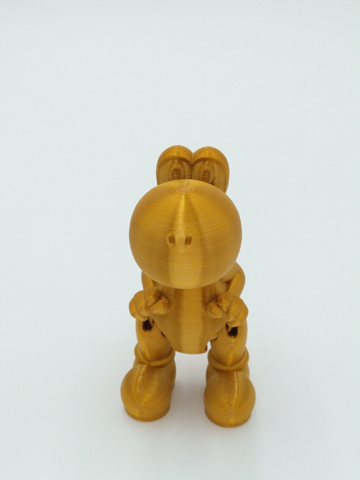 YOSHI Figure Articulated Flexi Gold 5" 3D Printed Figure