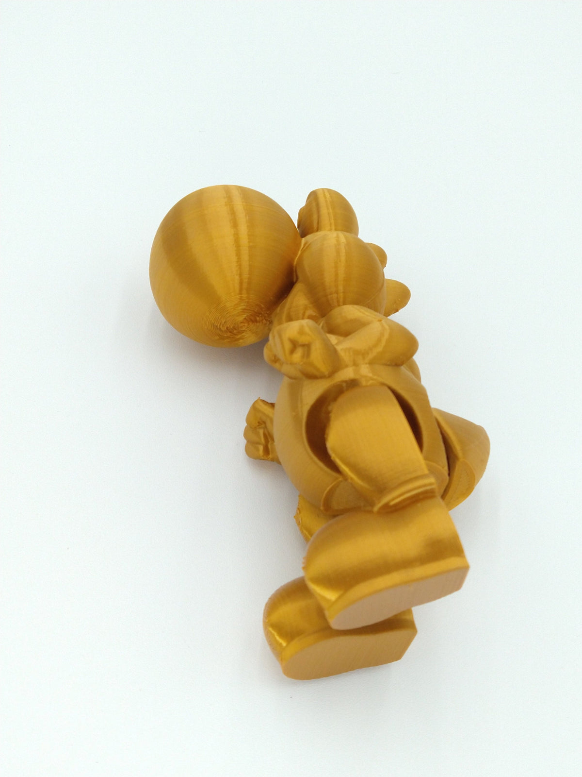 YOSHI Figure Articulated Flexi Gold 5" 3D Printed Figure