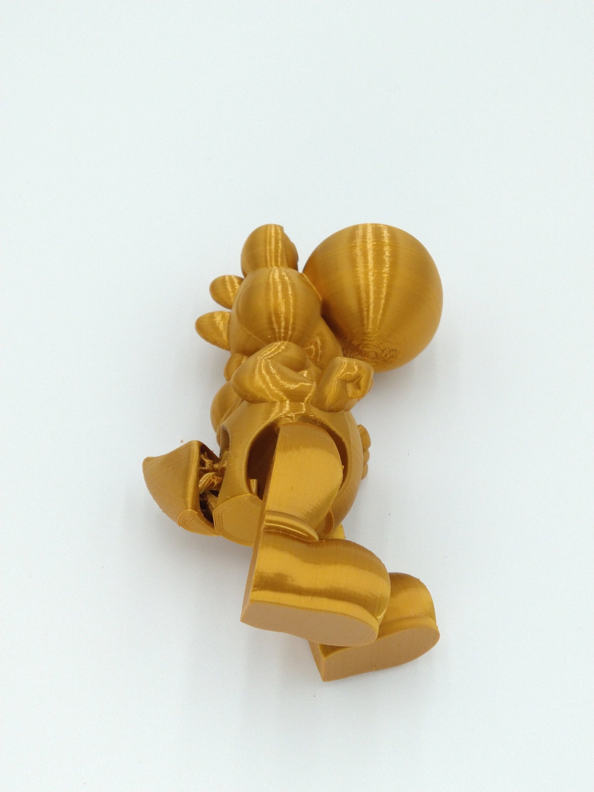 YOSHI Figure Articulated Flexi Gold 5" 3D Printed Figure